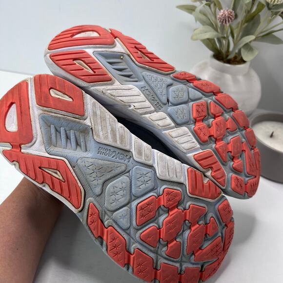 Hoka One One Arahi 6 Lace Up Running Shoes Blue Women 10B Athleisure Workout - Picture 8 of 9